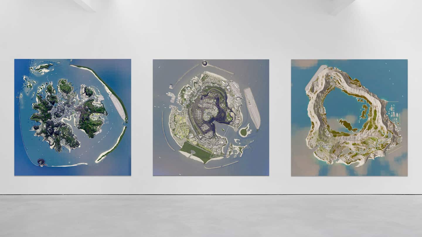 <u>Alex Fischer</u>, <em>isle one</em>,<em>isle two</em>, <em>isle three</em>, 220722–230201 digital composite