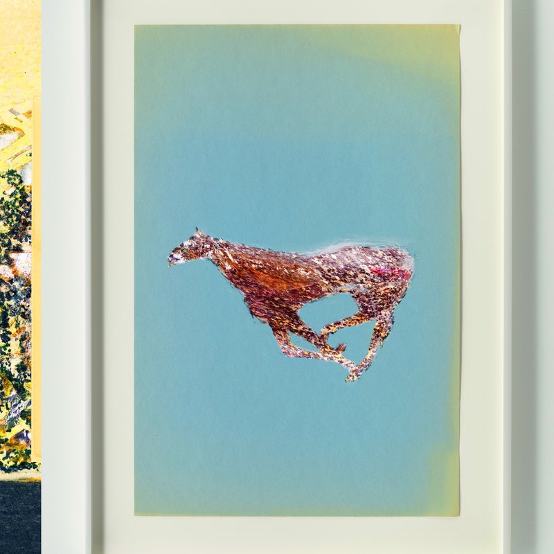 Alex Fischer, Horse Misunderstanding, 2018-02-26 digital composite, 10666×16000px, 14×21″, 357×535㎜ print