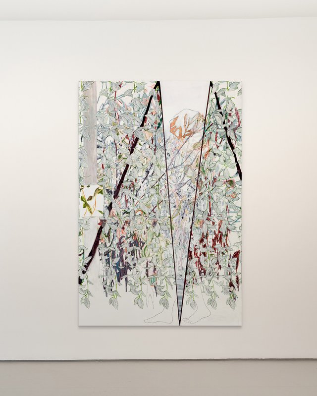 Alex Fischer, Season V, 2016-05-03 oil and acrylic on wood, 72×48″