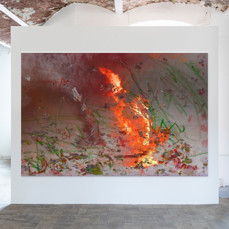 Alex Fischer, landscape burn, 2020-04-19 digital composite, 10320×7680px, 32×24″, 820×610㎜ print