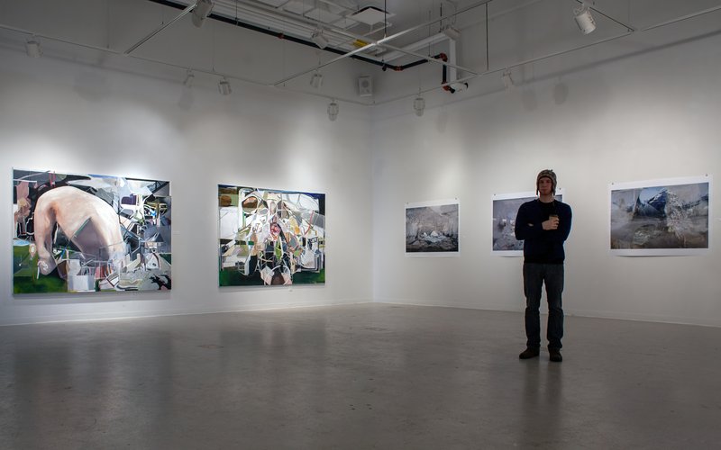 Jeff Wall Dug Me A Mountain, 2008, 54 × 36 × 0.01 in, matte giclée print