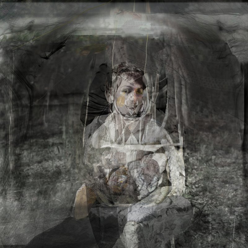Santiago Sara Brown, 2009, 17 × 17 × 0.01 in, matte giclée print
