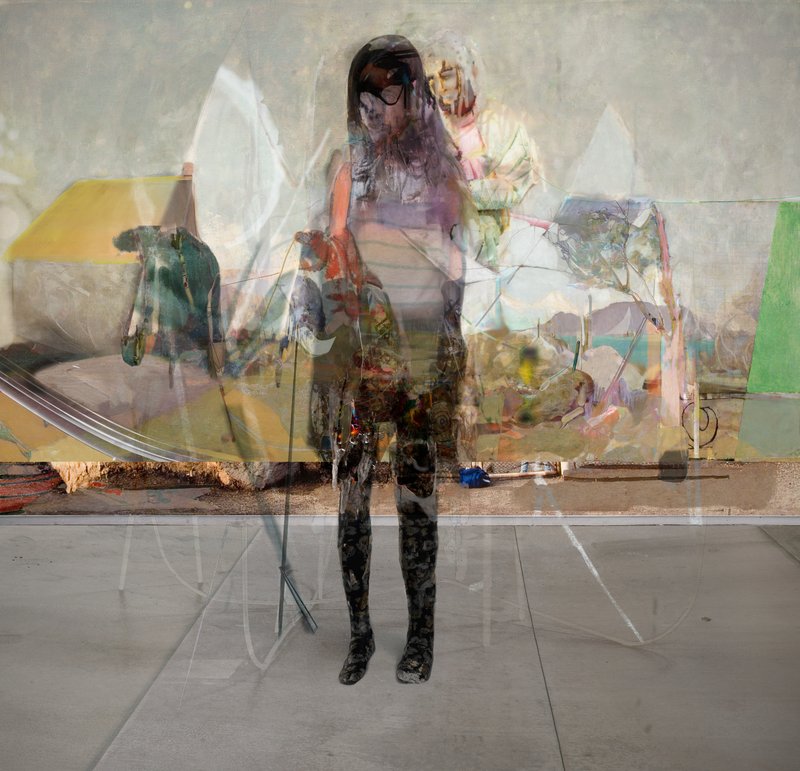 Figure Head, 2010, 57 × 55 × 0.5 in, matte giclée print