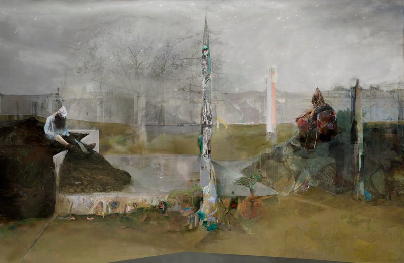 Three Fates, 2010, 60 × 92 × 0.5 in, matte giclée print