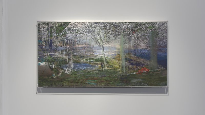 Island (alternate), 2011, 48 × 24 × 0.5 in, matte giclée print