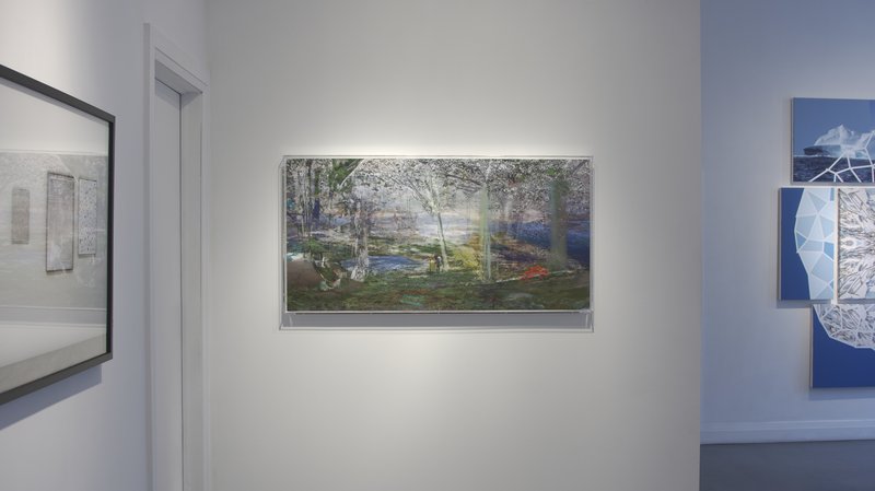 Island (alternate), 2011, 48 × 24 × 0.5 in, matte giclée print