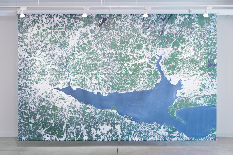 Mouth (alternate), 2012, 92 × 144 in, dye sublimation print