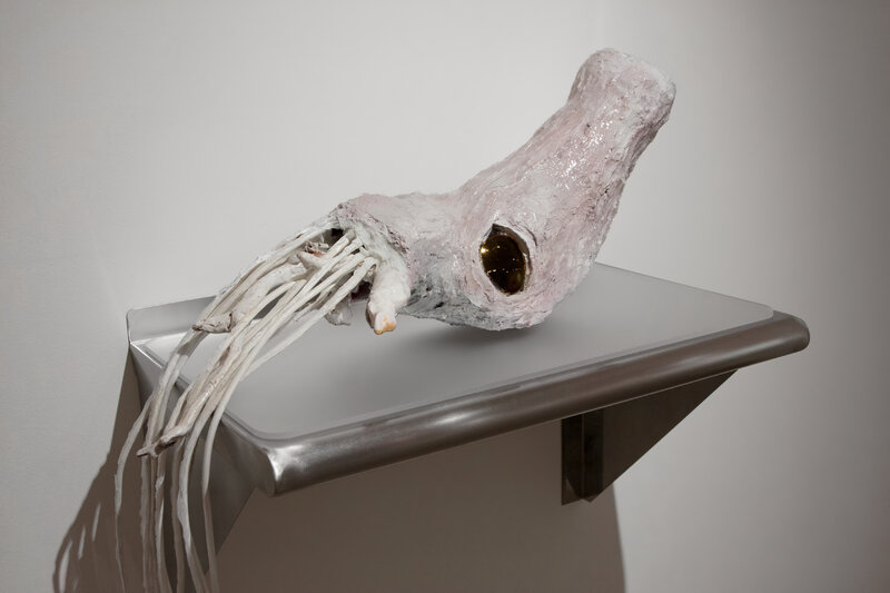 Ammonite (alternate), 2013, 27 × 15 × 40 in, mixed sculpture