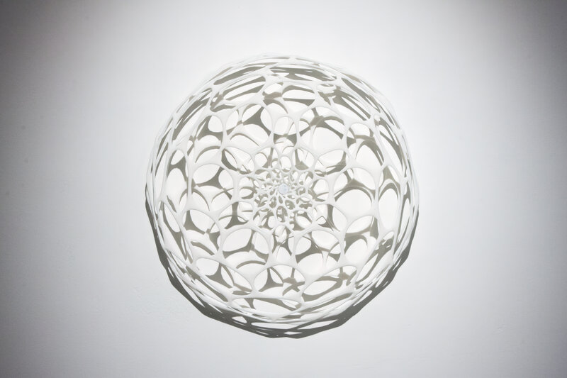 Nervous System Preserver (alternate), 2013, 14.02 × 14.02 × 2.01 in, nylon sculpture