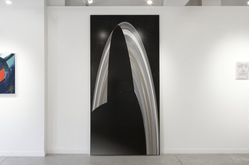 Disc (alternate), 2013, 96 × 48 × 0.24 in, lightjet print