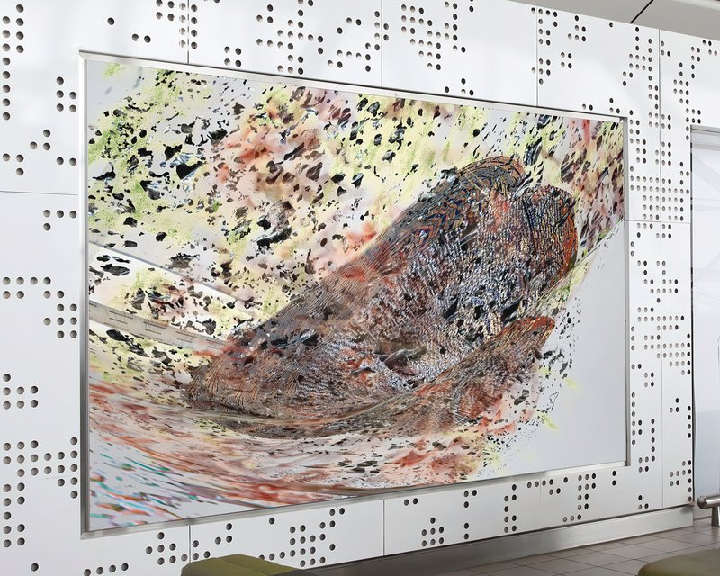 Iron Lung (alternate), 2014, 60 × 90 in, photo mockup