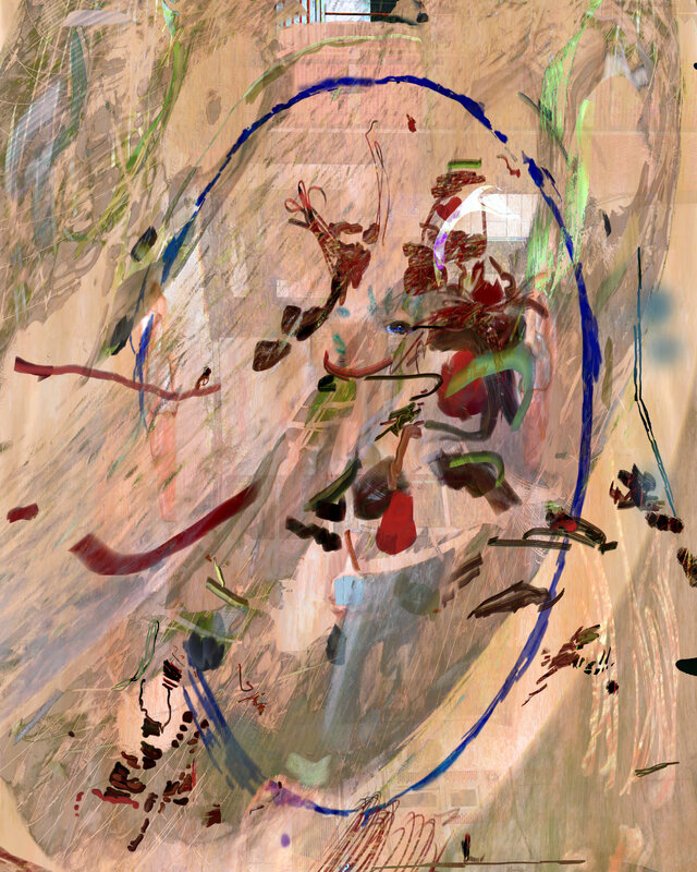 untitled (250518) (alternate), 2025, 32 × 44 in, mixed media