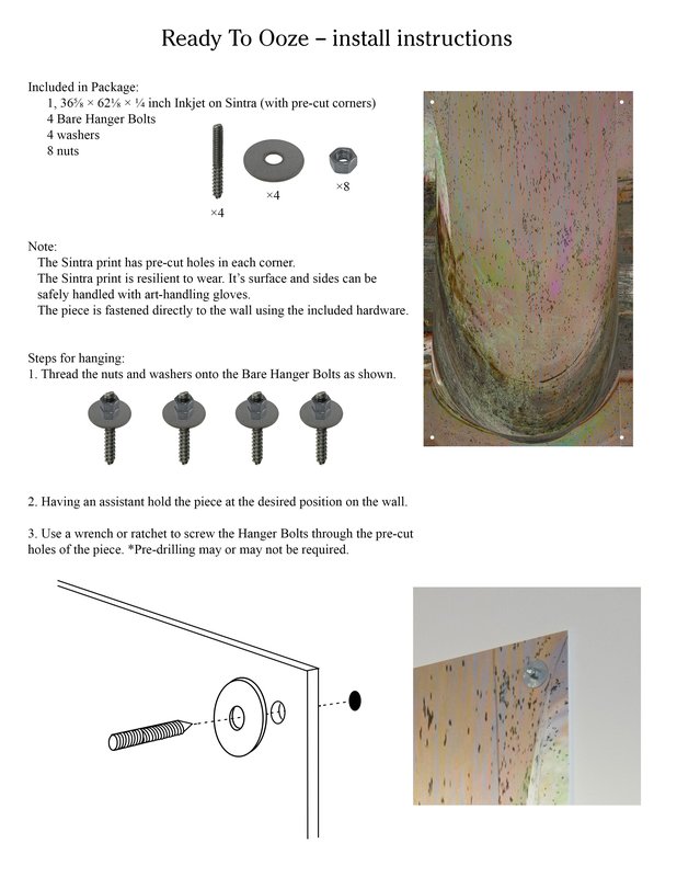 Alex Fischer, Ready to Ooze install instructions Fresh Paint Art Mur production, 2014