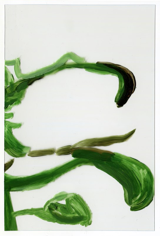 VII 6000 B9, 2015, 6 × 4 in, acrylic on transparent acrylic