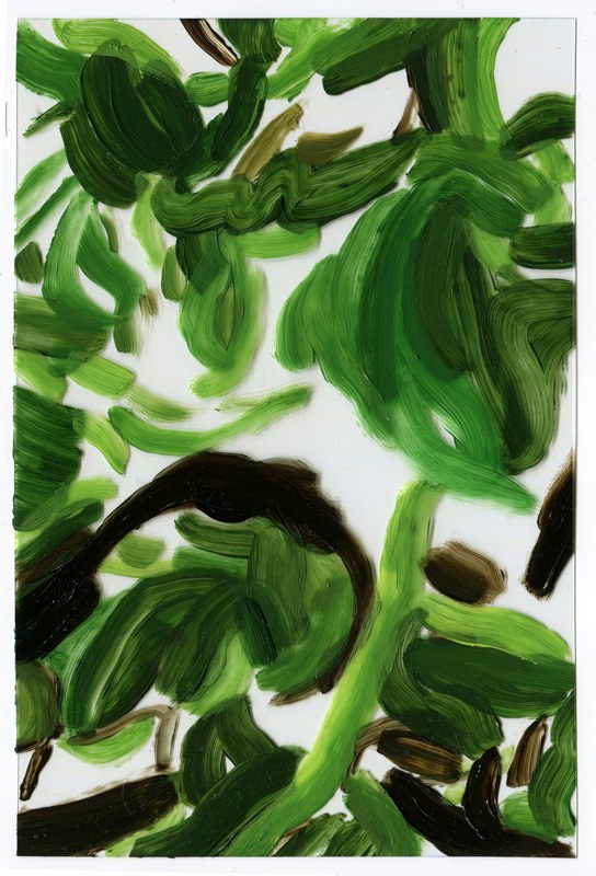 VII 6000 C8, 2015, 6 × 4 in, acrylic on transparent acrylic