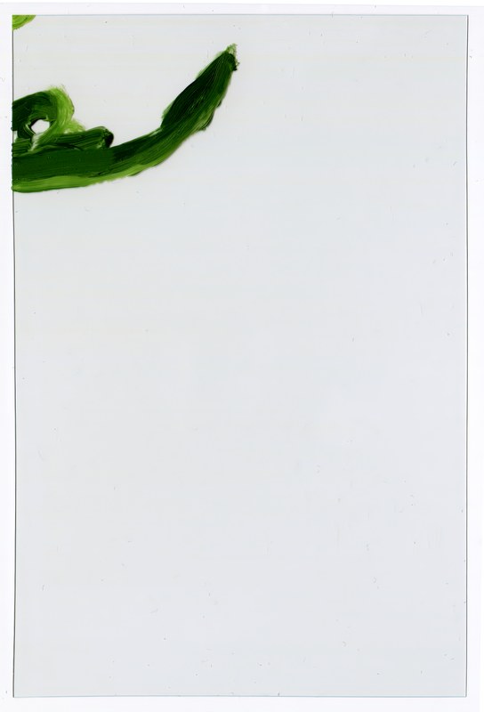 VII 6000 G4, 2015, 6 × 4 in, acrylic on transparent acrylic