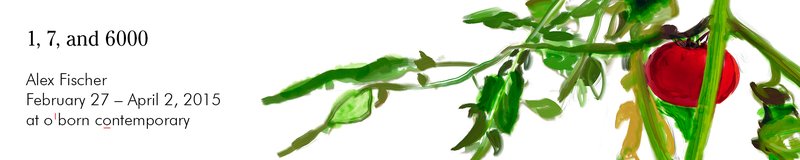 Alex Fischer, 1 7 and 6000 O'Born Contemporary banner proof, 2015