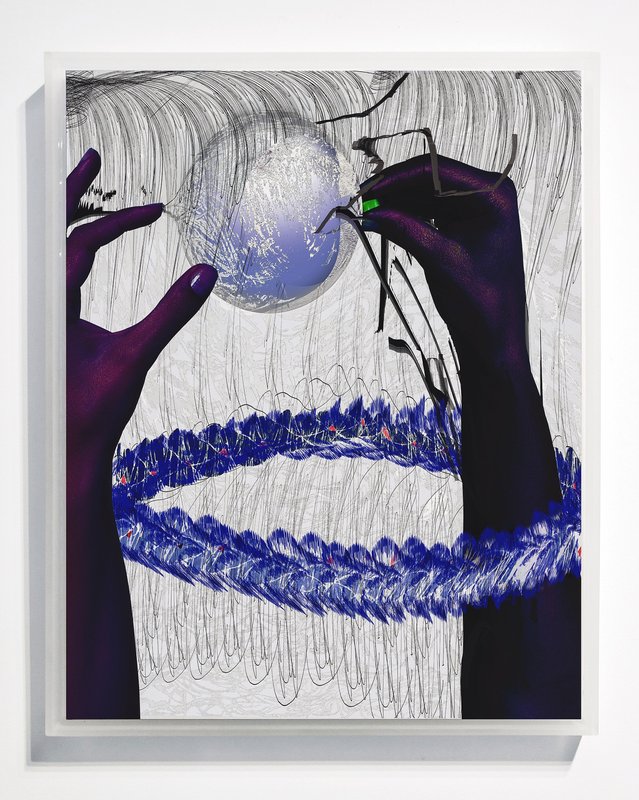Blue Lei (alternate), 2015, 25.5 × 20 in, matte giclée print