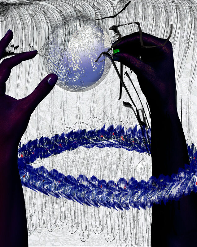 Blue Lei, 2015, 25.5 × 20 in, matte giclée print