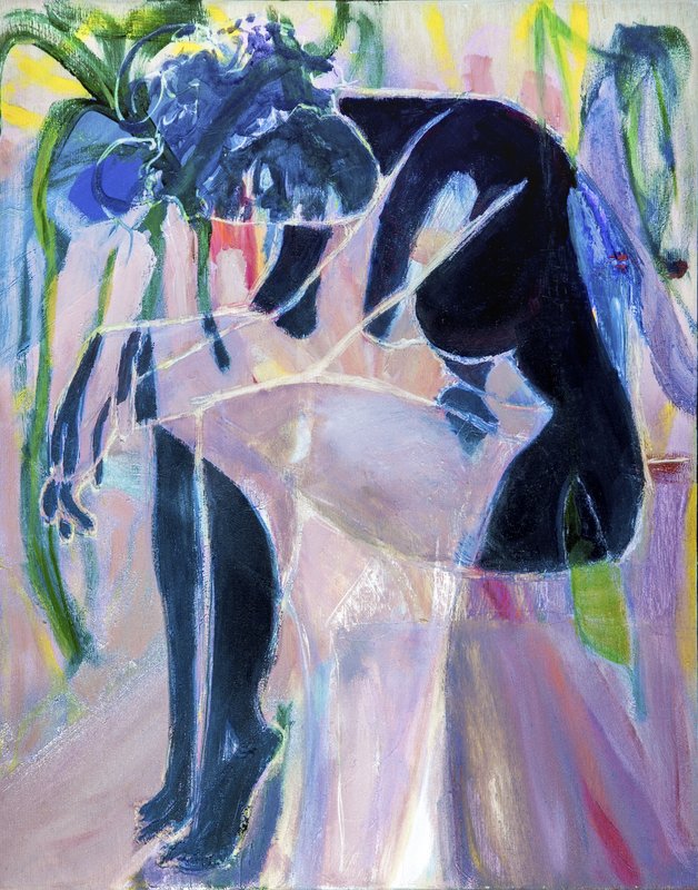 A Malinche, 2016, 14 × 11 × 2 in, mixed painting