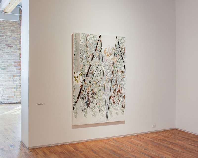 Season V (alternate), 2016, 72.01 × 47.99 × 2.01 in, mixed painting