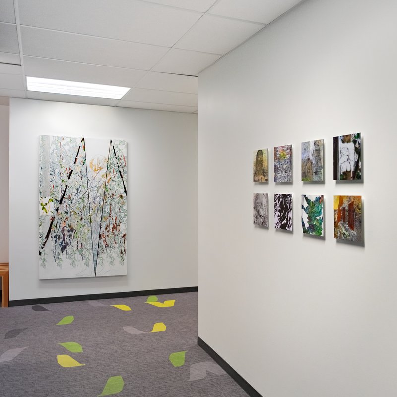 Season V (alternate), 2016, 72.01 × 47.99 × 2.01 in, mixed painting