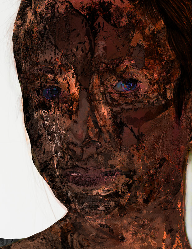 Mask 181126 (original), 2018, 44 × 34 in, matte giclée print