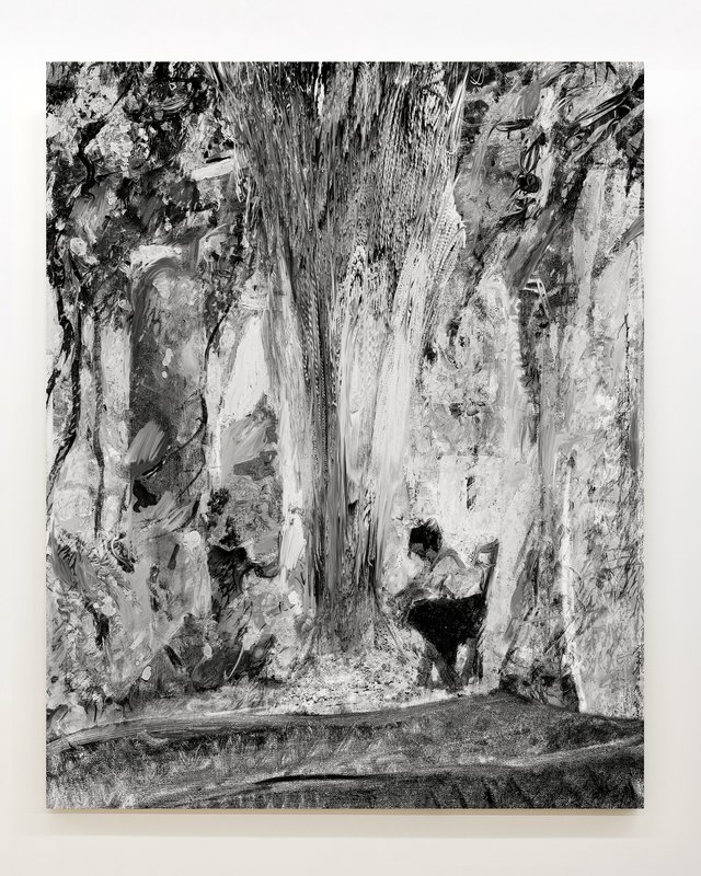 Weekend Painting (alternate), 2019, 40 × 32 in, metallic lightjet print