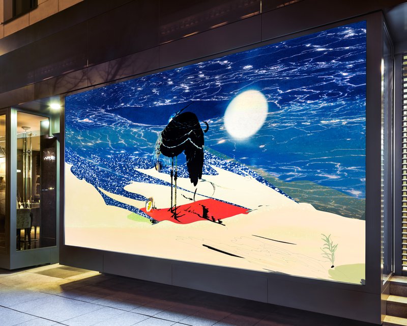 untitled (250518) (alternate), 2025, 32 × 44 in, mixed media