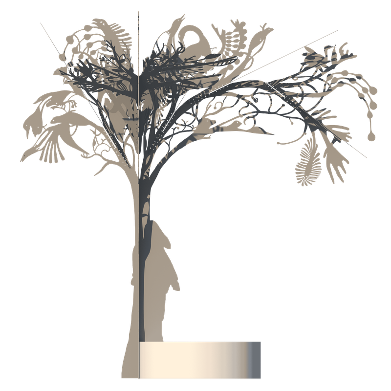Alex Fischer, Story-Tree 3d blue-profile, 2020