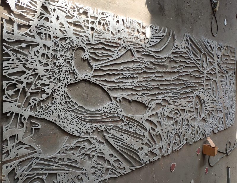 Alex Fischer, Upon The Sea making 1, 2020