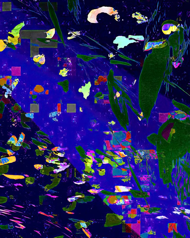 Dive (detail), 2020, 74.49 × 60.24 in, digital image