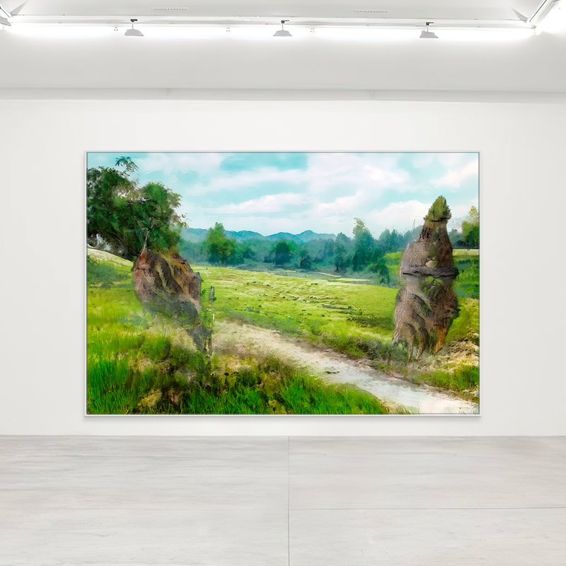 Totem Path (alternate), 2021, digital image
