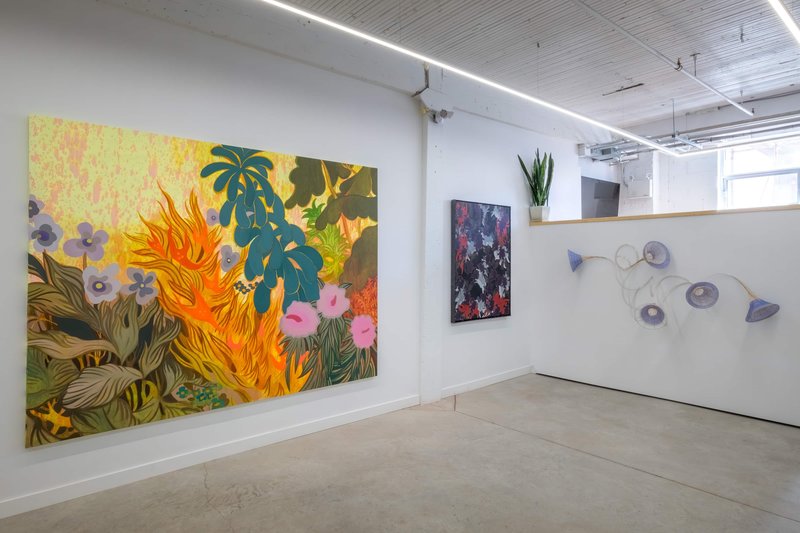 Giving Entry NAMARA projects 59 Leong Untitled artwork, 2022, 72 × 96 in, oil on canvas