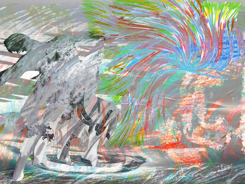 Tropical Toll, 2022, 9 × 12 in, digital image