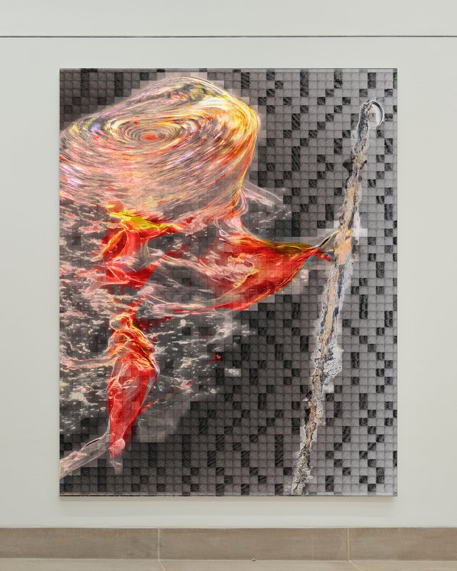 checker fluid, 2023, digital image