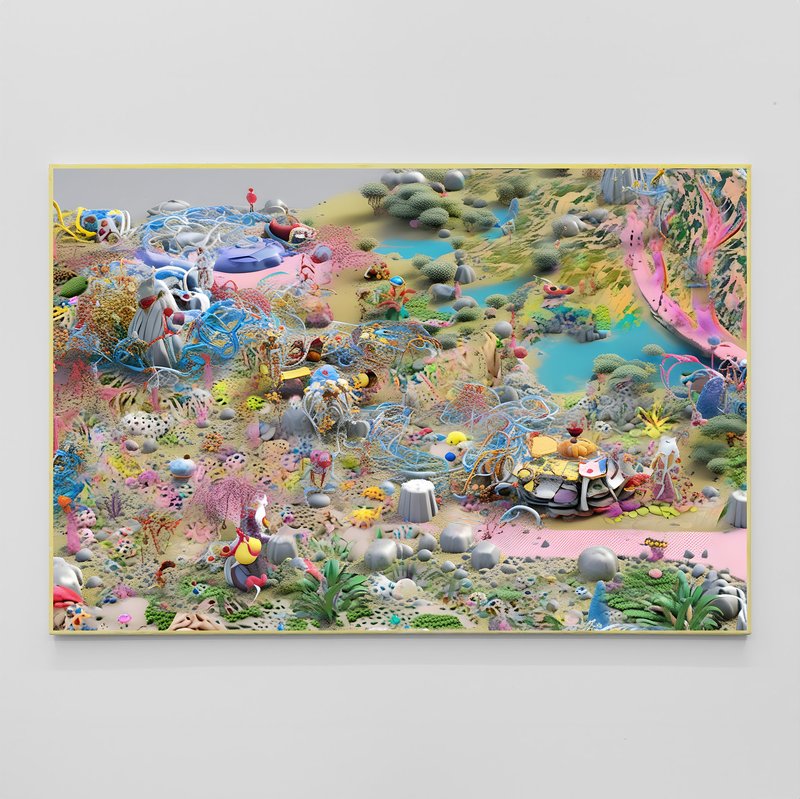 Plastic Beach, 2024, digital image