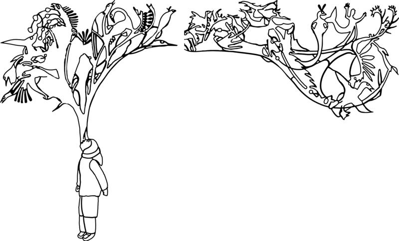 Story Tree, 2025, digital image of plaster relief