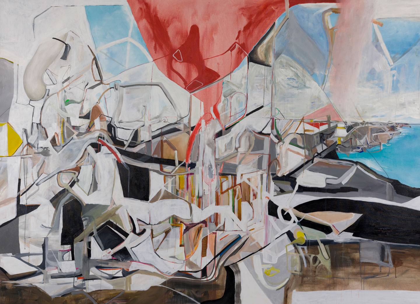 Alex Fischer, My My Montreal, 2008, 72×96 inch acrylic on canvas