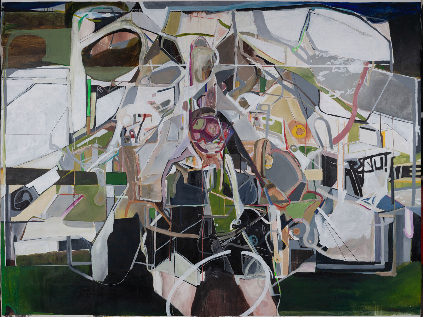 Alex Fischer, Fair Diplopia, 2009, 72×96 inch acrylic on canvas