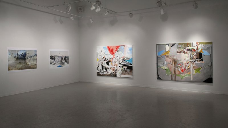 1 2009-02-23 install photo 02 Alex Fischer, Backwater Resolution, The Gales Gallery, York University, Toronto, Canada