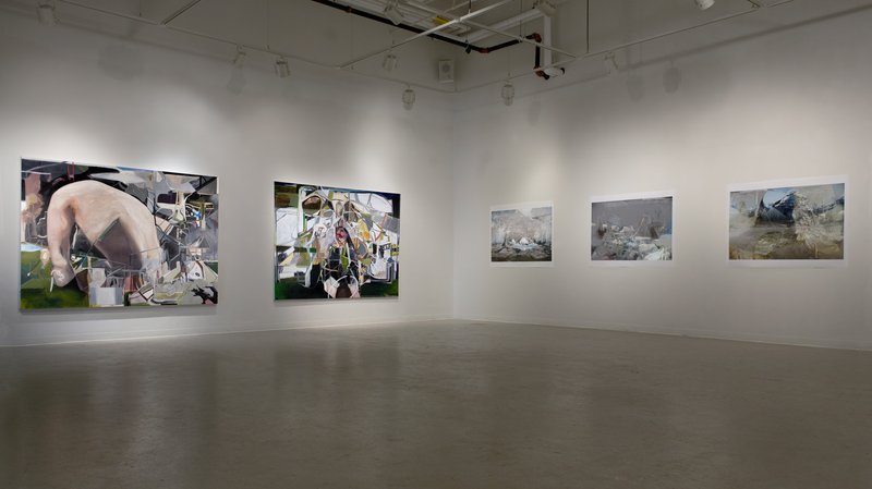 2009-02-23 install photo 03 Alex Fischer, Backwater Resolution, The Gales Gallery, York University, Toronto, Canada