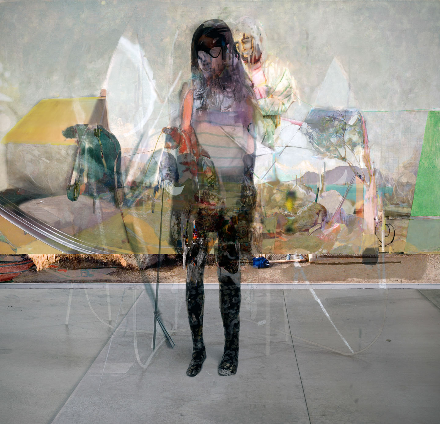 Alex Fischer, Figure Head, 2010, 55&times;57 inch digital matte giclee