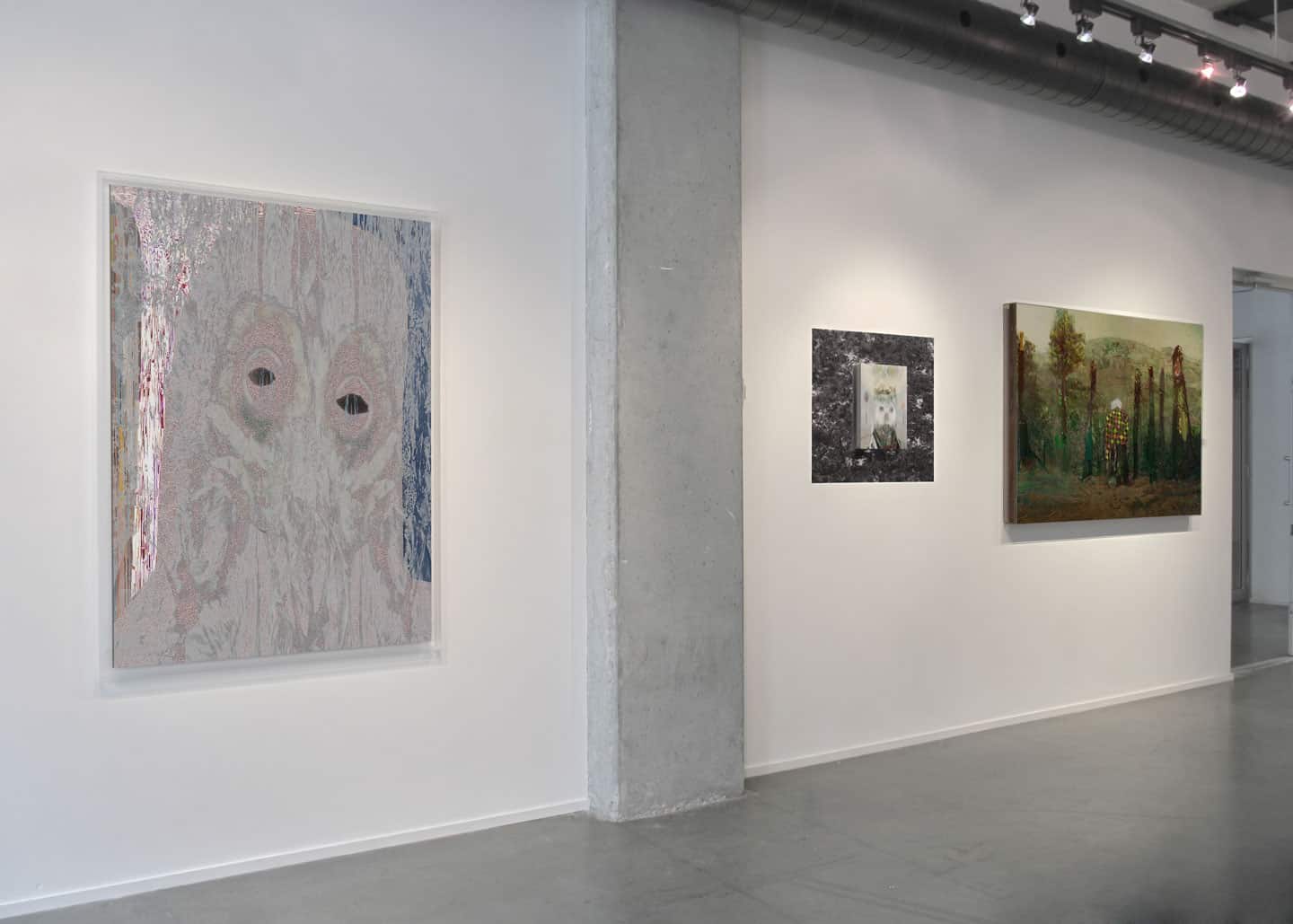 Install photo Beyond The Fall, Galerie BAC, Montréal, Canada