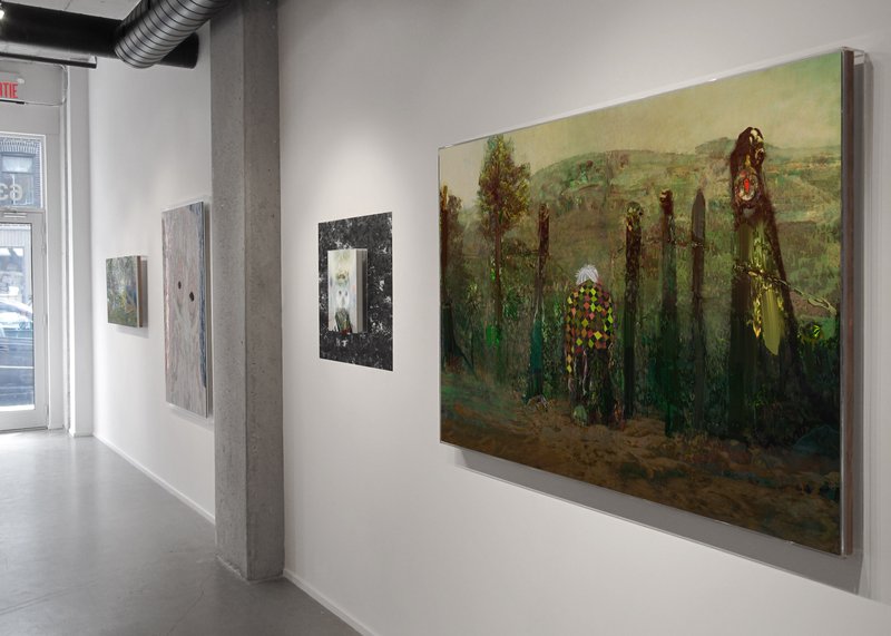 2012-05-09 install overview 2 Alex Fischer, Beyond The Fall, Galerie BAC, Montréal, Canada