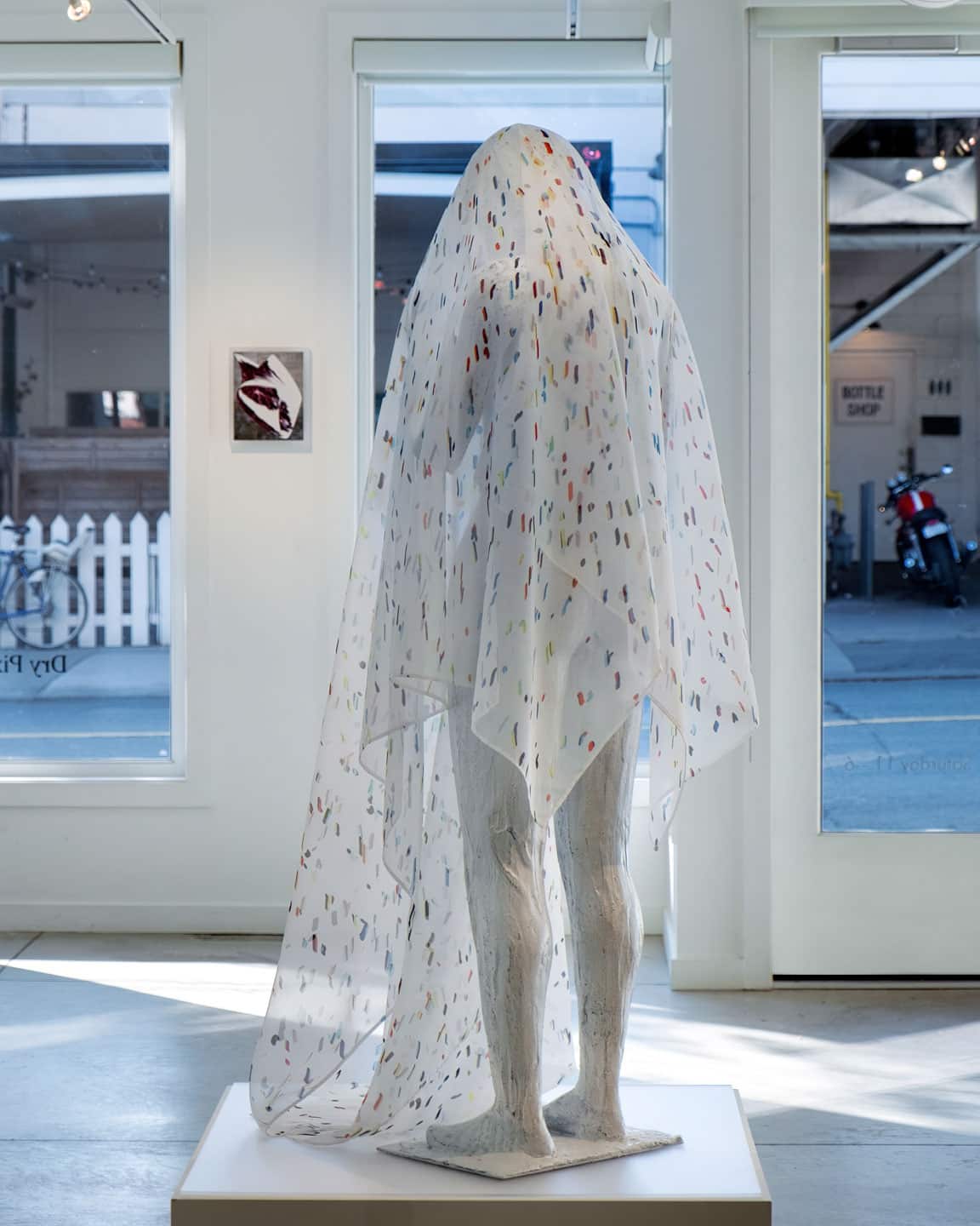 Alex Fischer, FRONT: Lichen, 2013. REVERSE: Shellfish Cells, 2013 install at Dry Pixels and Wet Molecules, O'Born Contemporary Alex Fischer, FRONT: Lichen, 2013. REVERSE: Shellfish Cells, 2013 install at Dry Pixels and Wet Molecules, O'Born Contemporary