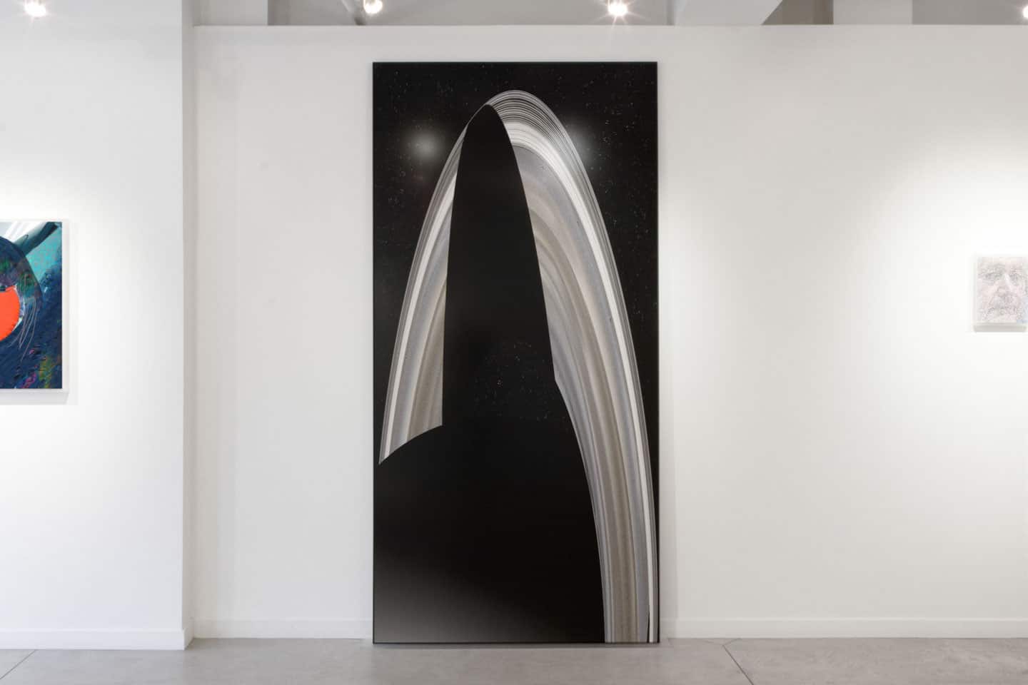 Alex Fischer, Disc, 2013 install at Dry Pixels and Wet Molecules, O'Born Contemporary Alex Fischer, Disc, 2013 install at Dry Pixels and Wet Molecules, O'Born Contemporary