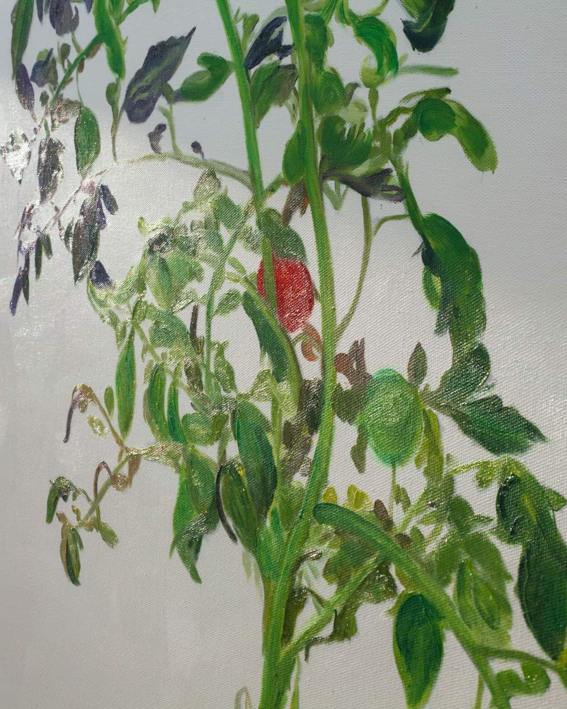 Alex Fischer, VII 陈文波 Chen Wen Bo detail, 2015, 60&times;48 oil on canvas