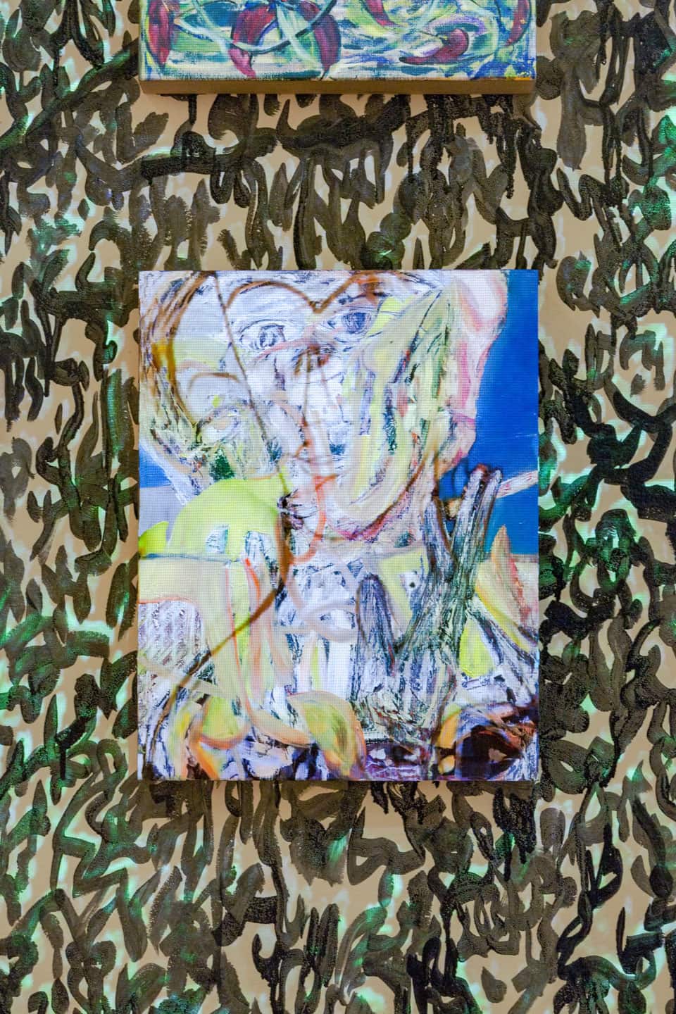 Alex Fischer, untitled projection wall detail in Trace Copy Render