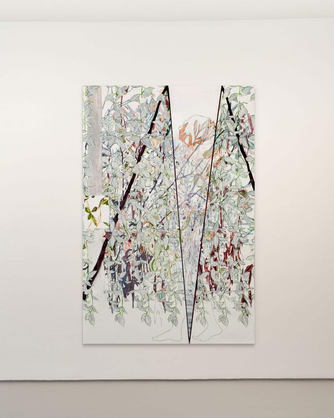 Alex Fischer, Season V 72&times;42 inch oil and acrylic on pine